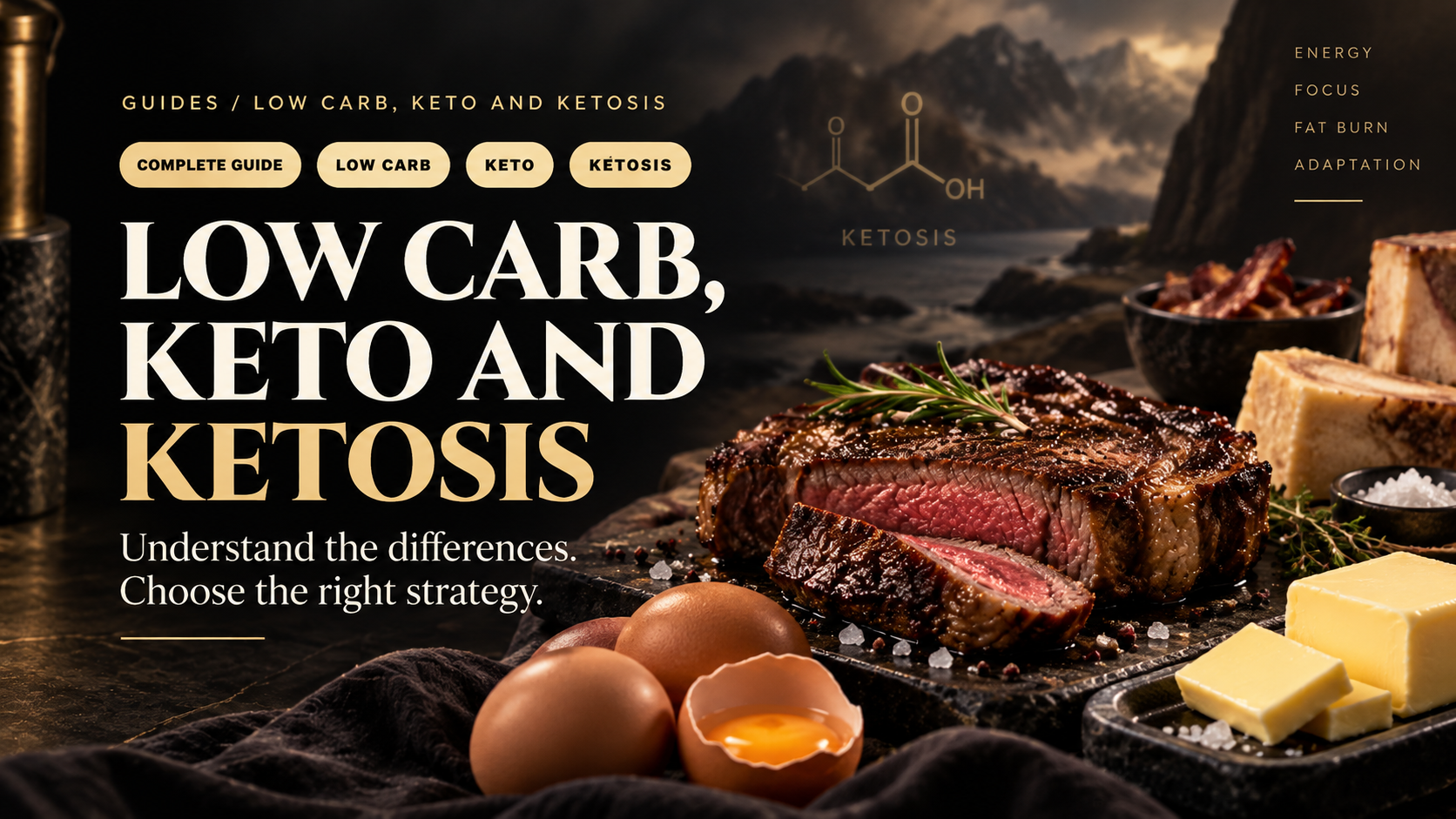 Low carb, keto and ketosis guide